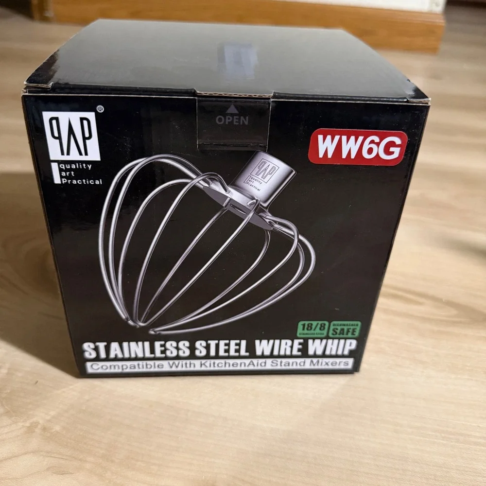 QAP WW6G Stainless Steel Wire Whip for KitchenAid 6QT Bowl-Lift‎ Stand Mixer NEW